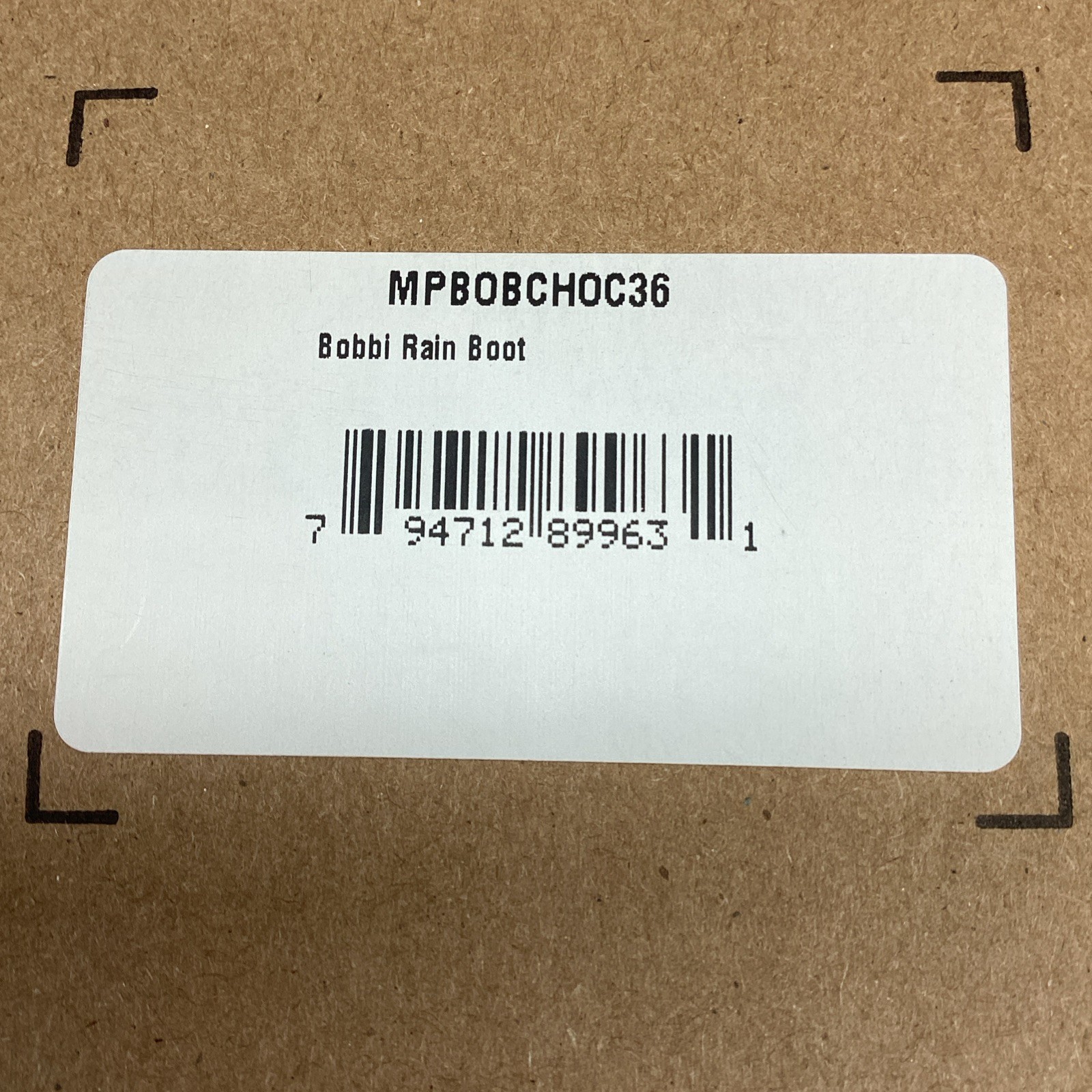 Merry People Bobbi Ankle Rain Boots Chocolate/Black US M4 W5