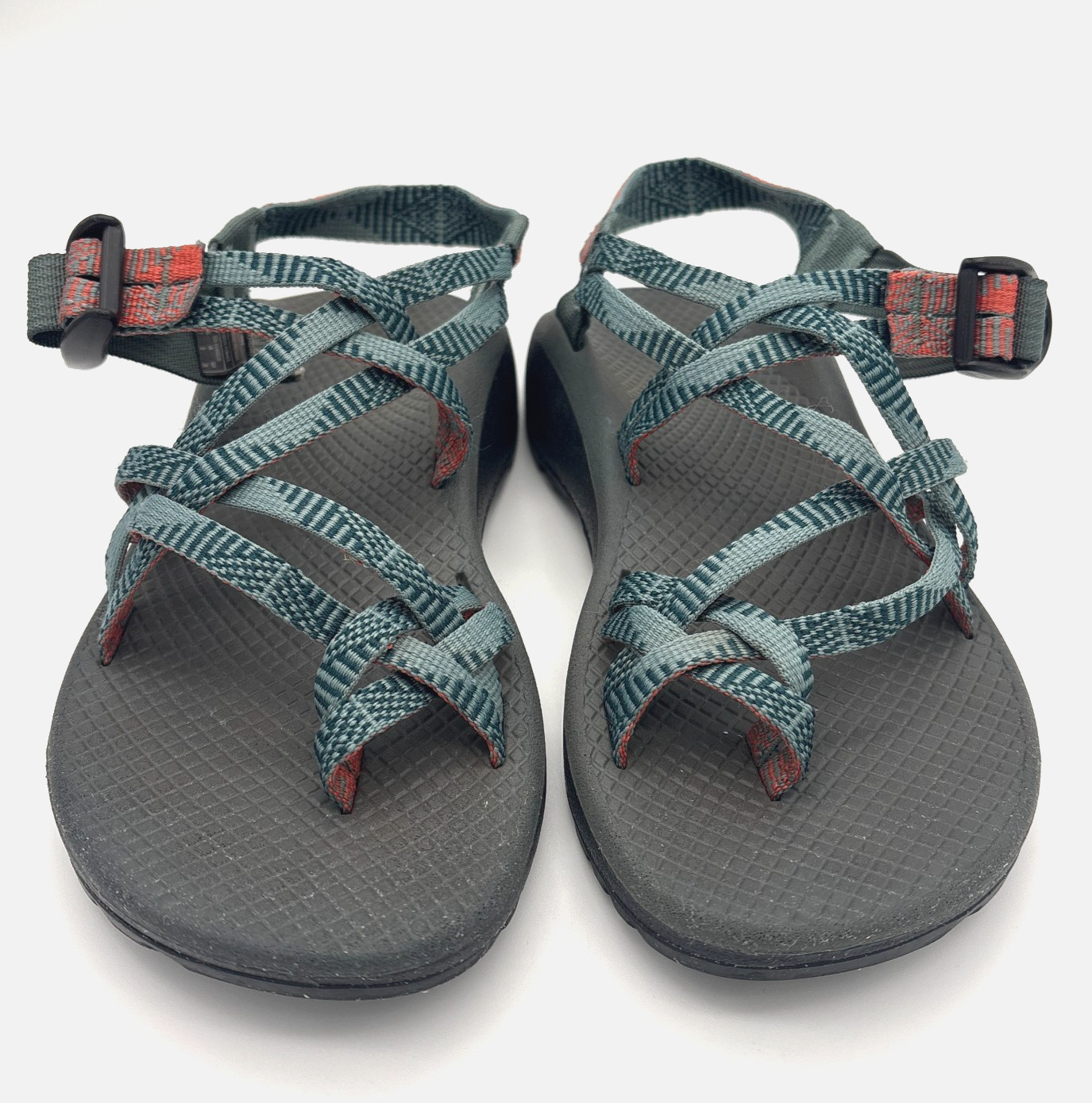 Chaco Z/Cloud X2 Sandals Womens 7 Rune Teal Toe Loop Hiking Water Shoes J106056