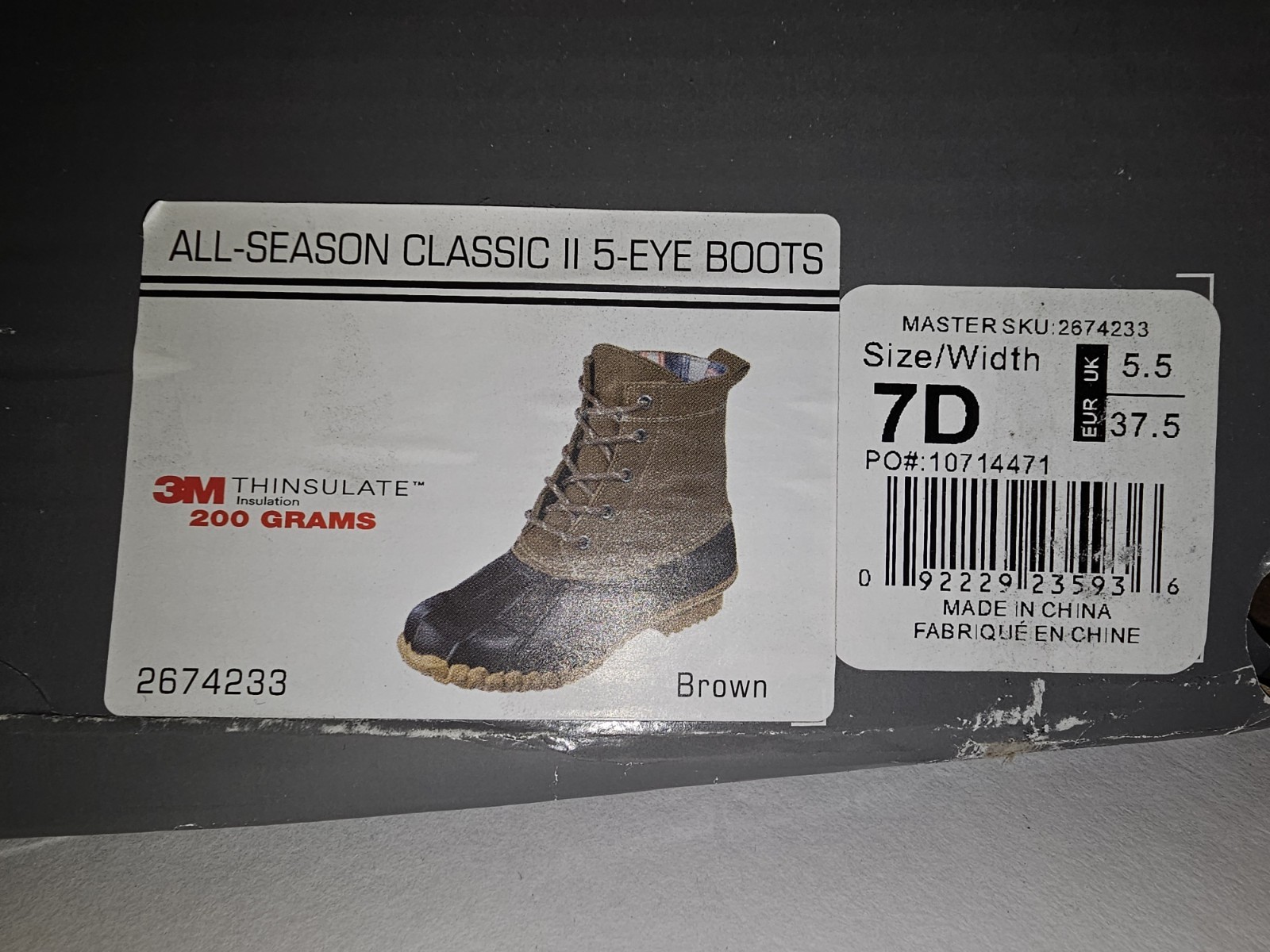 NIB Natural Reflections All-Season Classic II Insulated Waterproof Boots Size 7D
