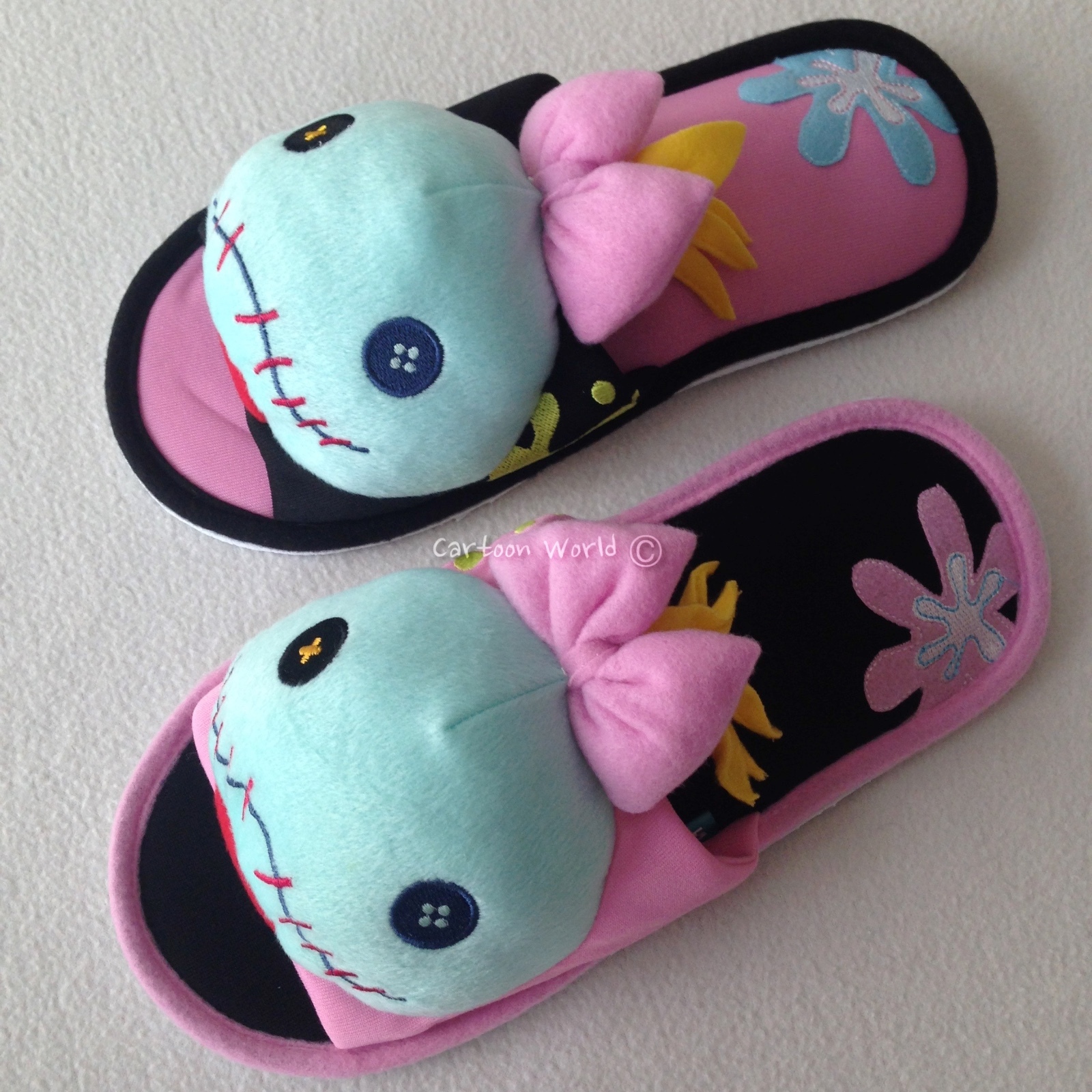 AUTHENTIC Disney Lilo & Stitch SCRUMP Slippers Shoes Sandal US size 6-10 UK 4-8