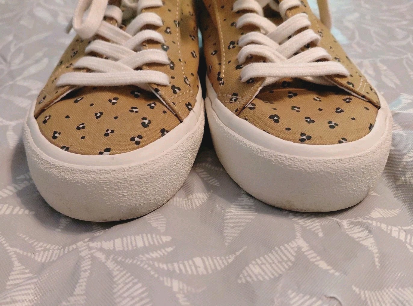 MWL /Madewell Sidewalk Low Top Sneakers Mini Leopard Print Size 6.5, Excellent