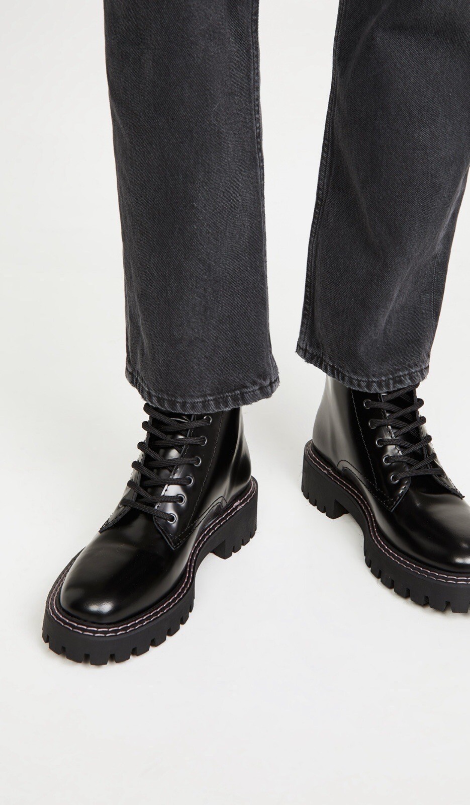 LAST Boots Black Leather New With Box Size US 10/ EU 41