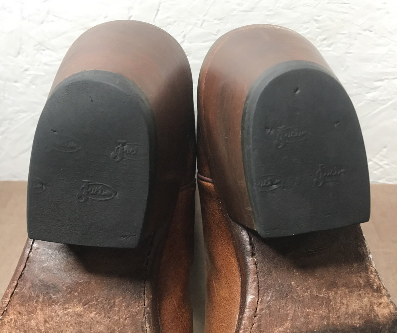 *Read Justin Saddle Torino Women’s 8B Snip Toe Cowboy Boots Brown Leather L4300