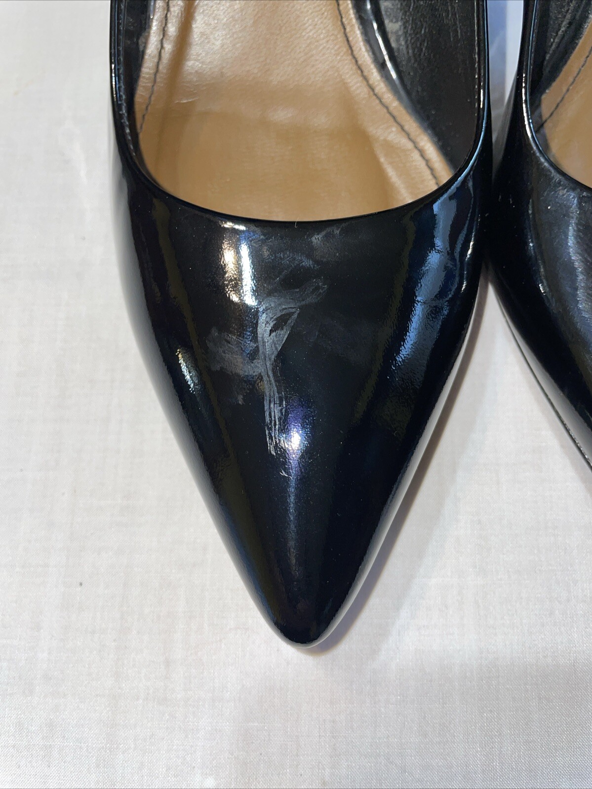 Donald Pliner Womens Dressy Pumps Sz 7.5 M Black Patent Leather Business Formal