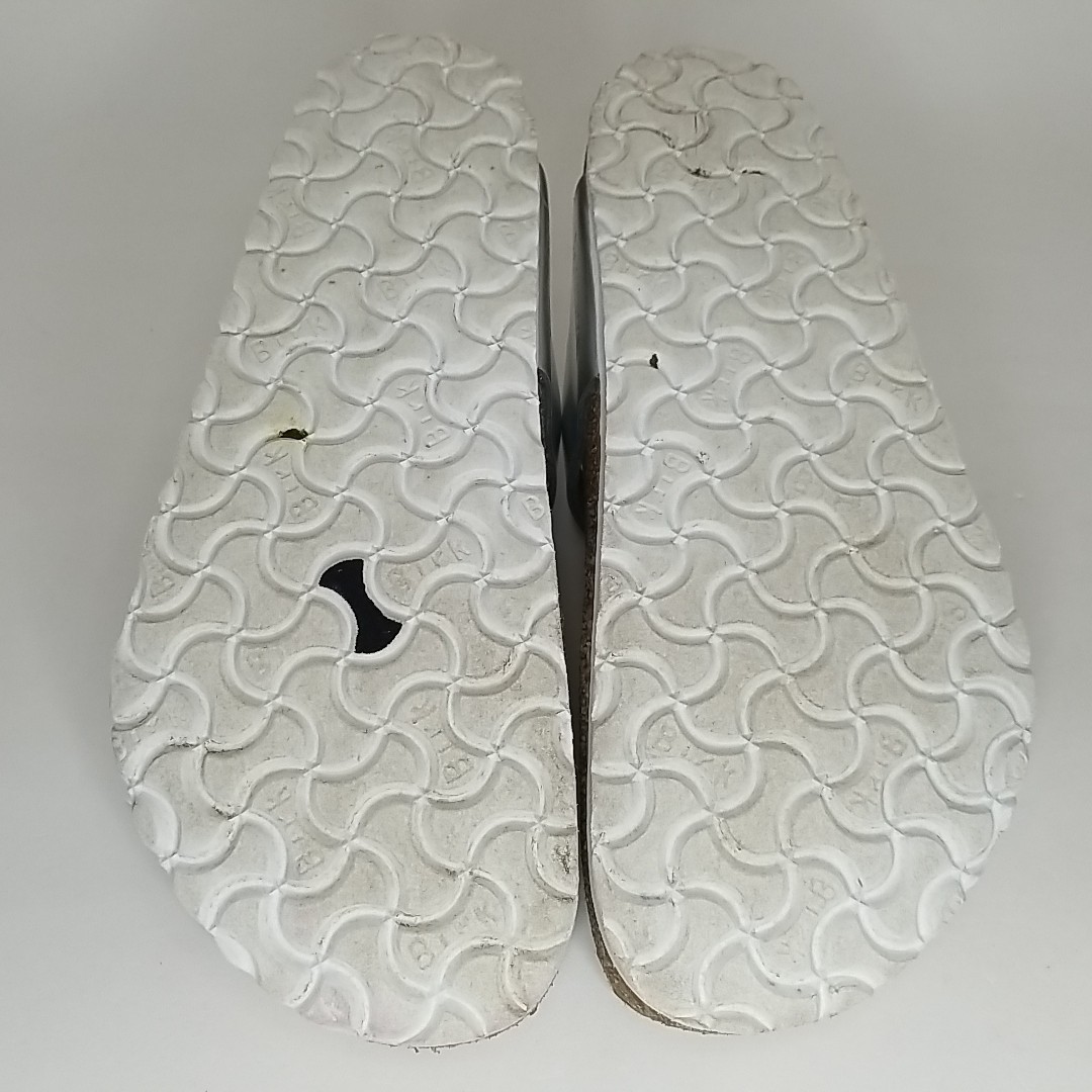 Birkenstock Gizeh BS Silver Comfort Leather Sandals Womens sz US 10-10.5/EU 41