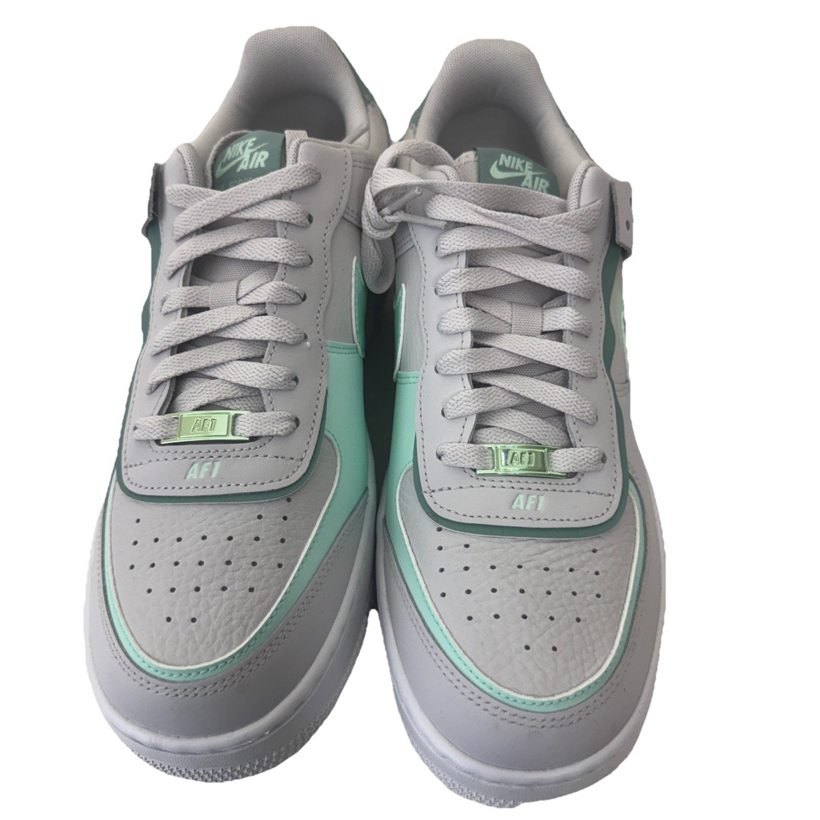 Women’s Nike Air Force1 Shadow Low Vast Grey Cannon Mint Foam CI0919-005 New S11