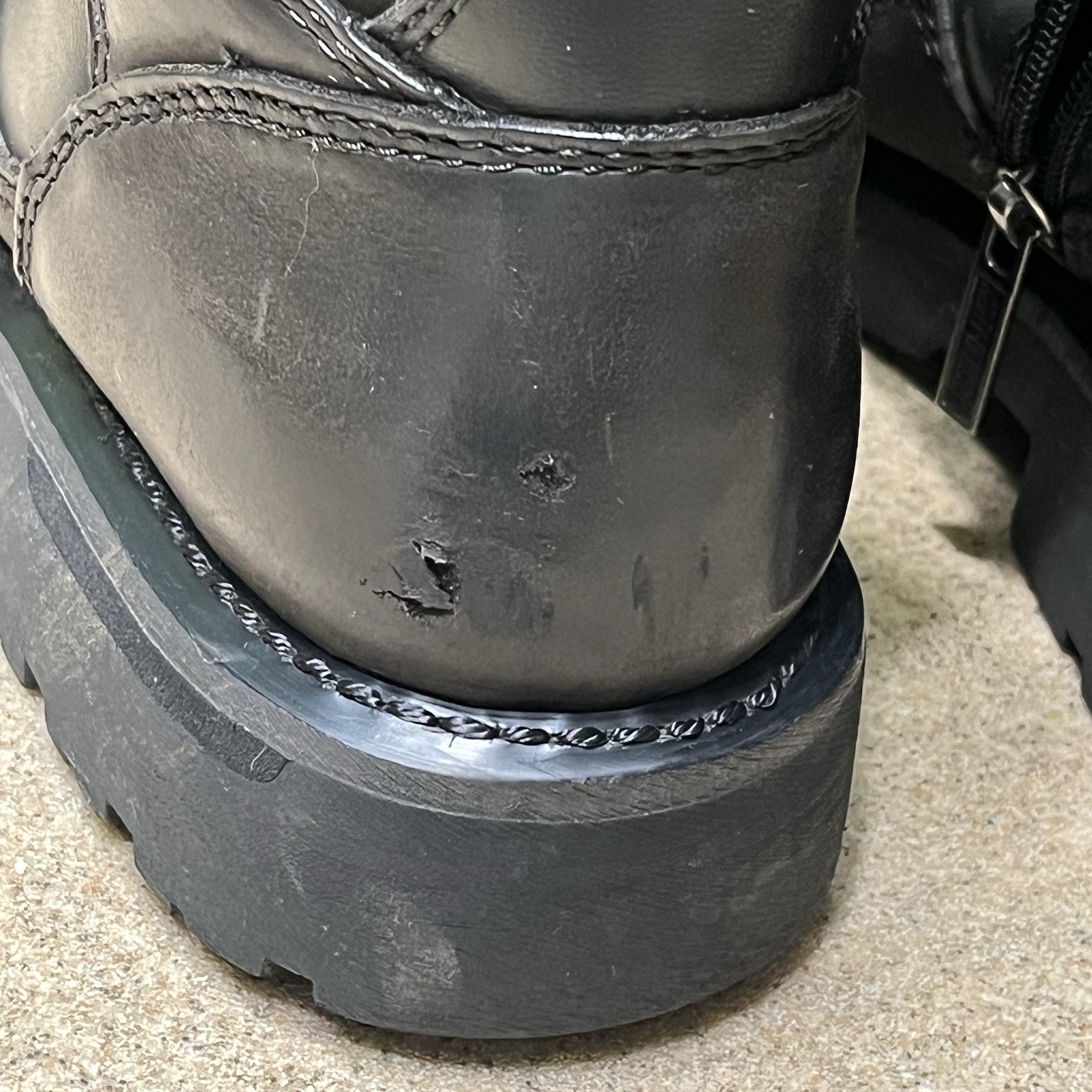 Harley-Davidson Boots Womens 10 Mallery 6.5 Inch Riding Motorcycle Leather READ!