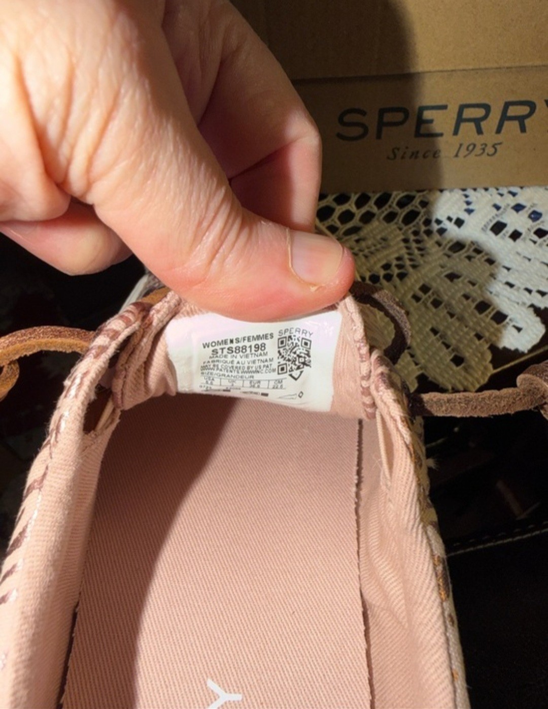Sperry Pier Wave LT Memory Foam Sneakers Metallic Animal Rose.