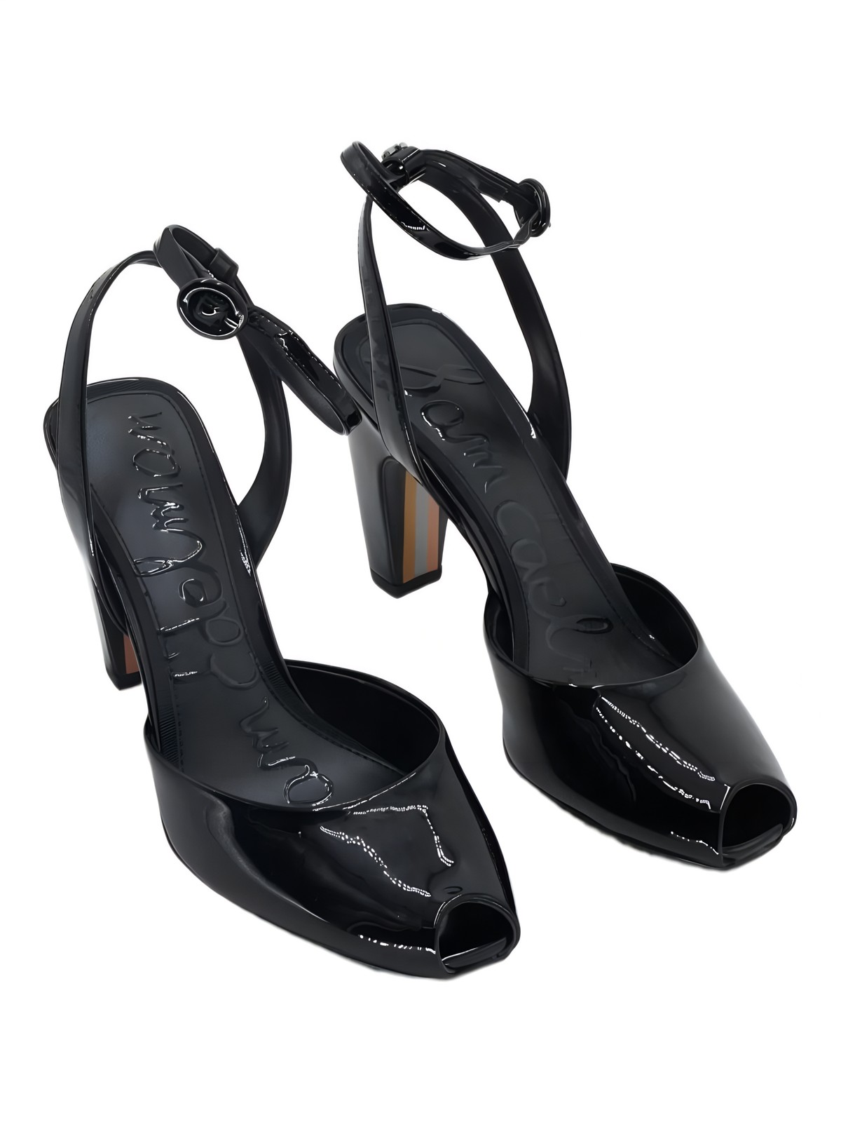 Sam Edelman Wrenna Peep-Toe Ankle Strap Pump 3.5in Heel US 6.5 EU 36.5