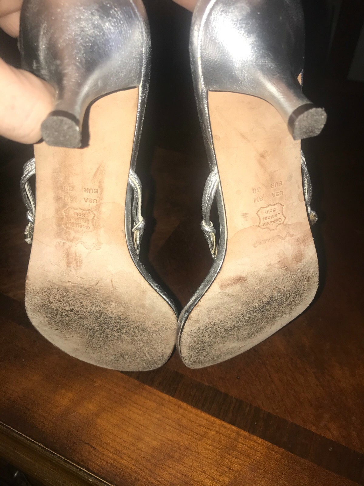 Nina Blossom Dress Heels – Women’s Size 8M, Silver
