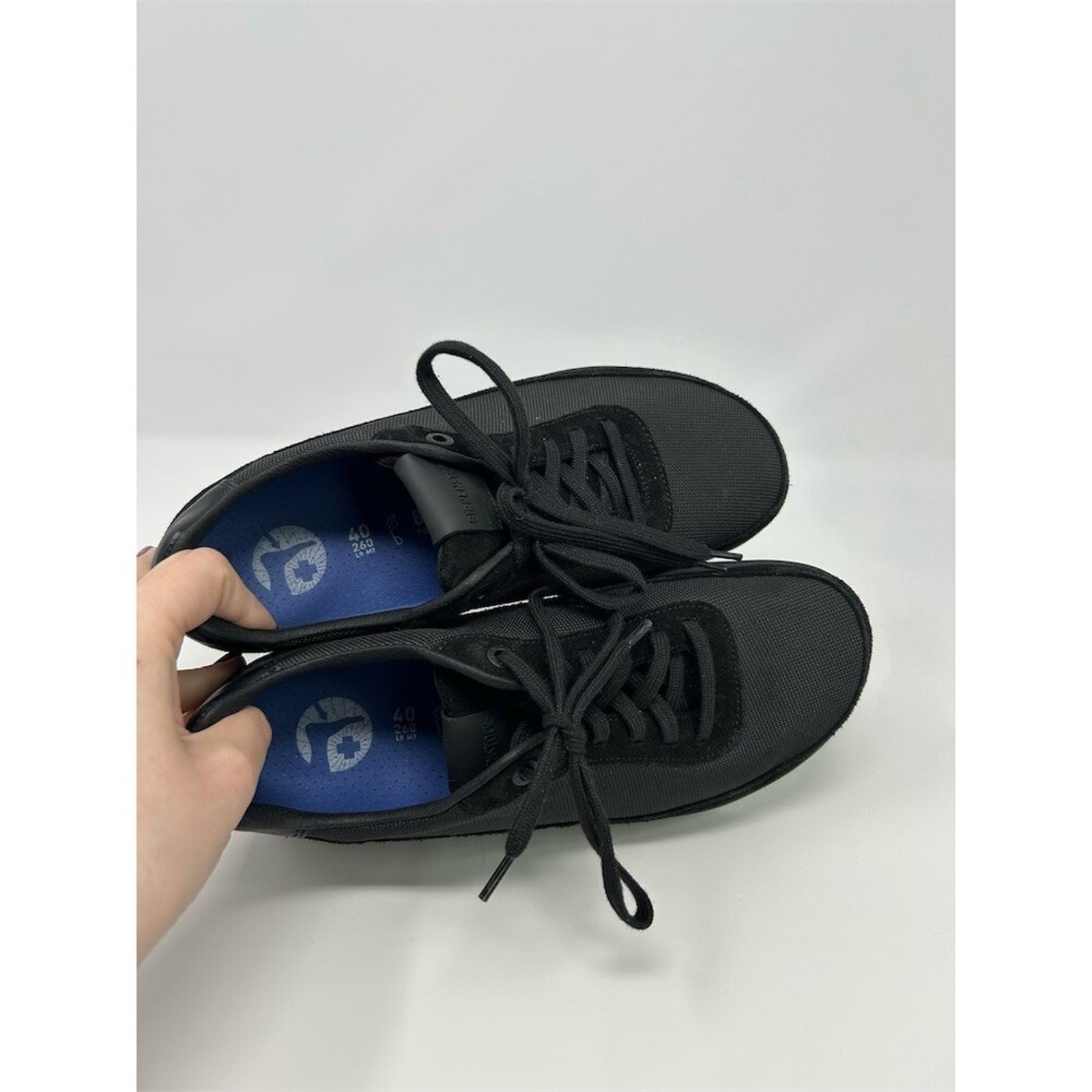 Birkenstock Honnef City Lace-Up Low Top Sneakers Black Unisex Adults Size 40