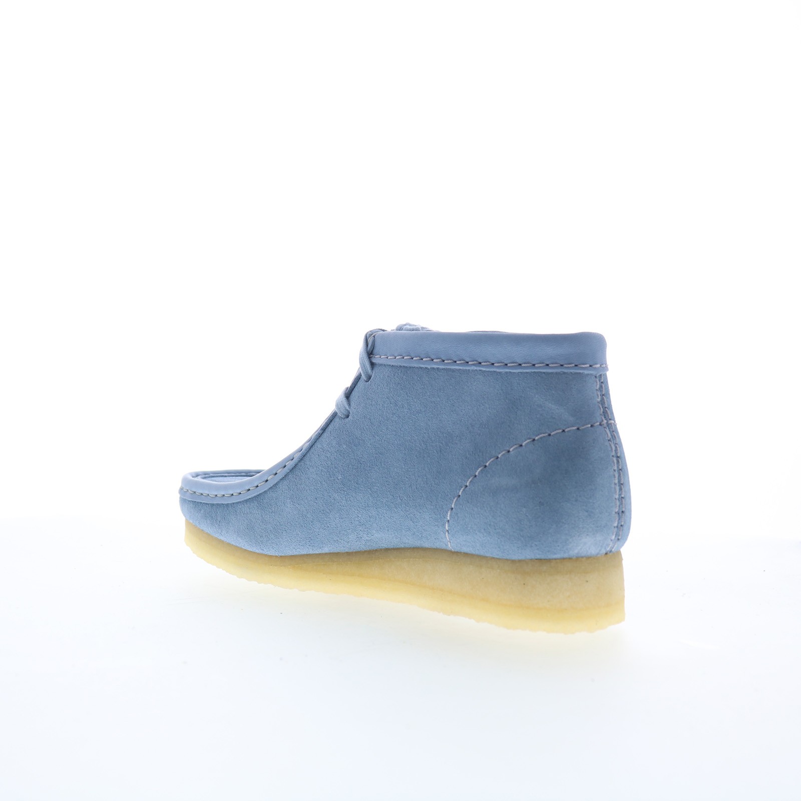 Clarks Wallabee Boot 26180162 Womens Blue Suede Lace Up Chukkas Boots