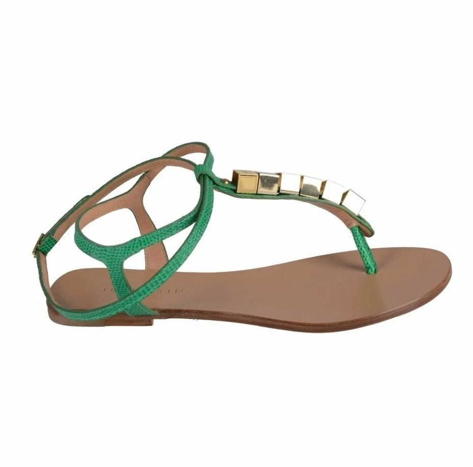 Dsquared2 Women’s Emerald Green Wrap Around Ankle Sandals Shoes US 6 IT 36