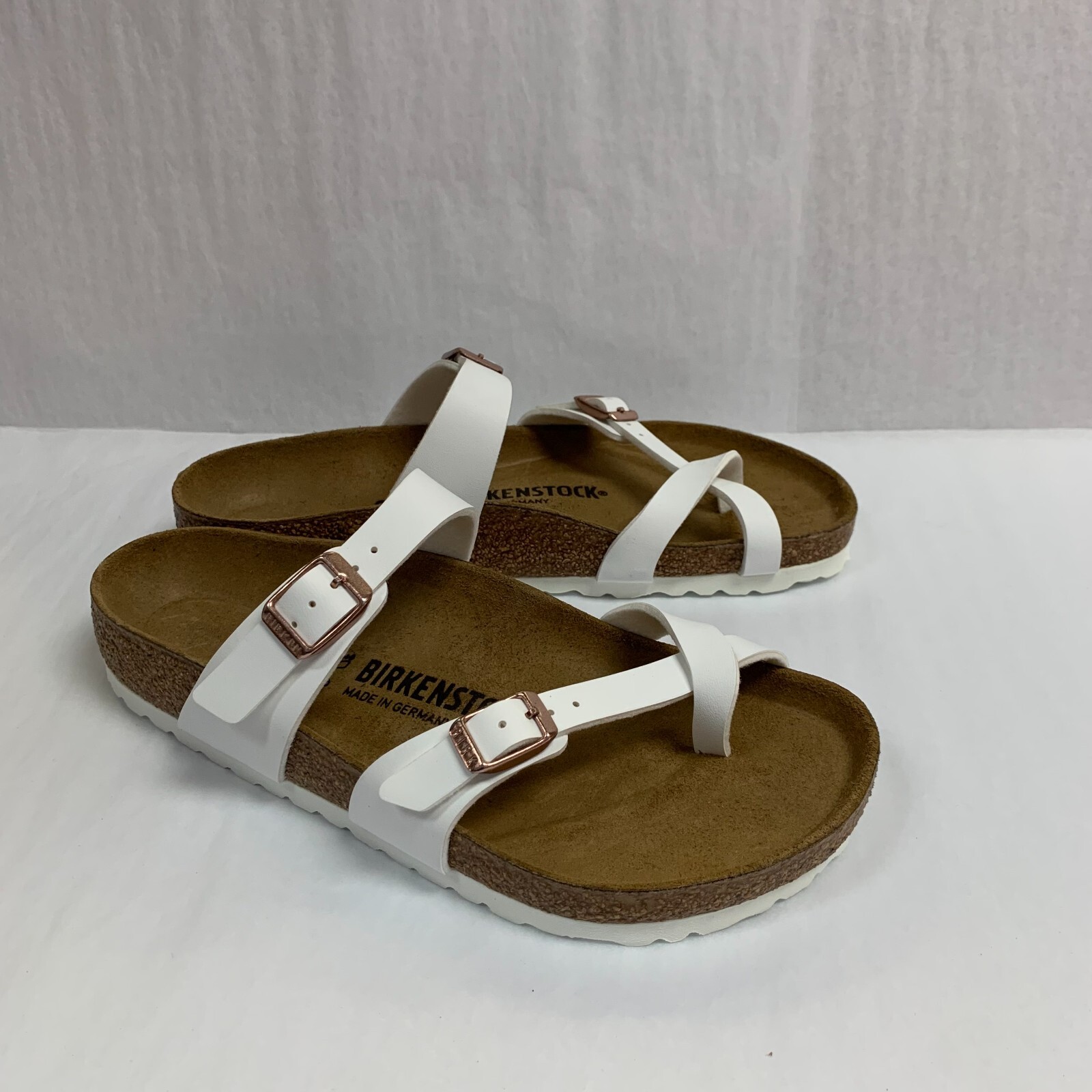 Birkenstock New w/o Box Mayari White Birko-Flor Regular Width – Select Size