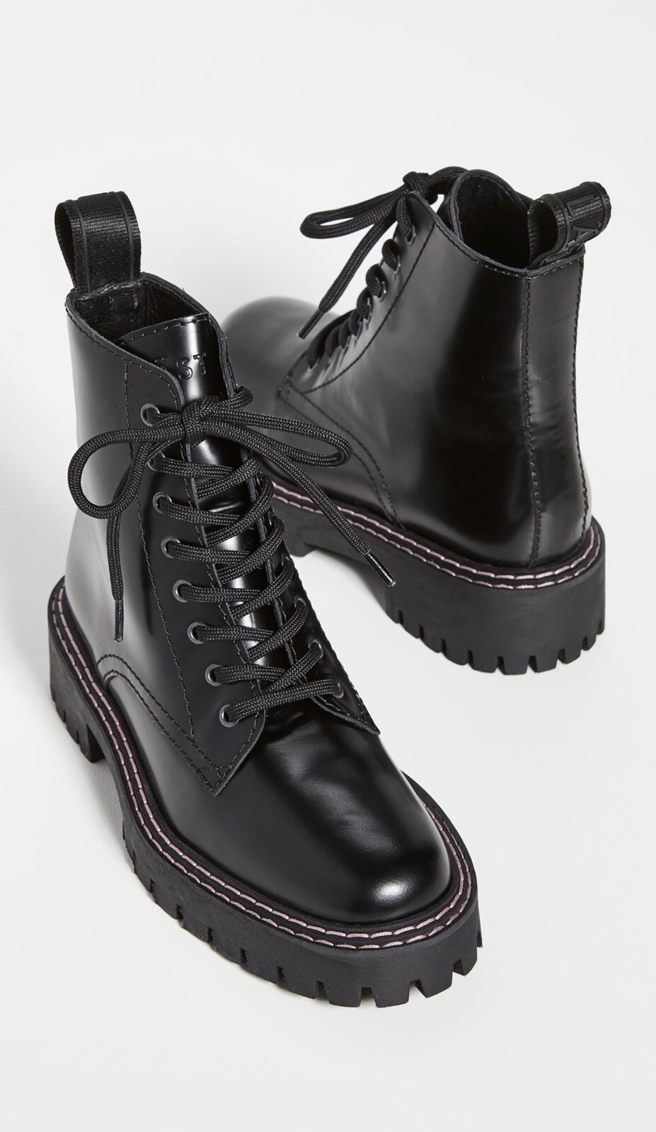 LAST Boots Black Leather New With Box Size US 10/ EU 41