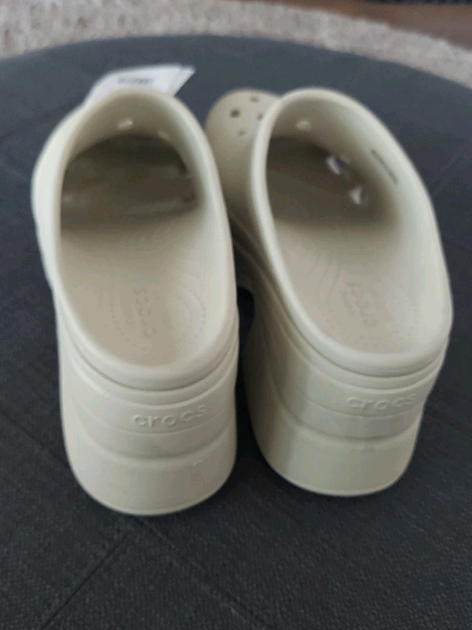 Crocs Unisex Siren Clog Off-White Platform Mules Size Women’s 11 Men’s 9 NWT
