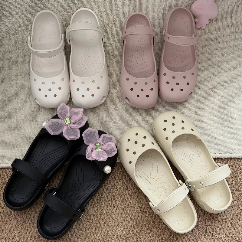 Womens Classic Leopard Print Ballet Flat Clog-Choose Color