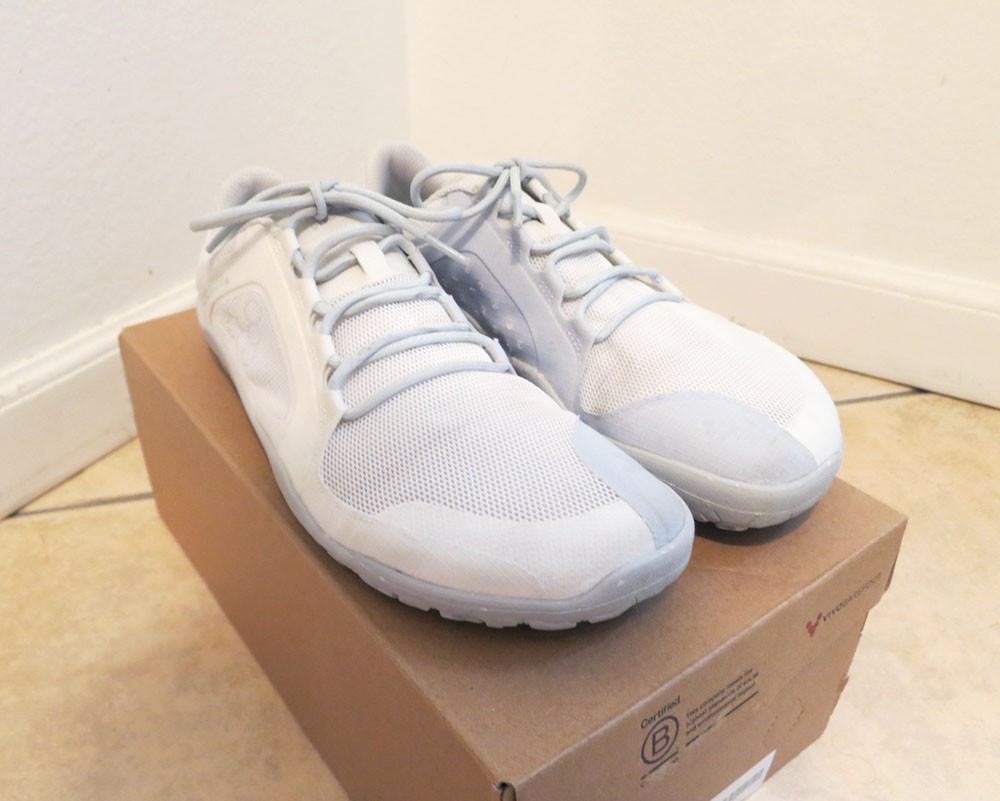 Vivobarefoot Primus Trail FG 3.5 Barefoot Shoes 43 L, Mens 9.5, Womens 11 White