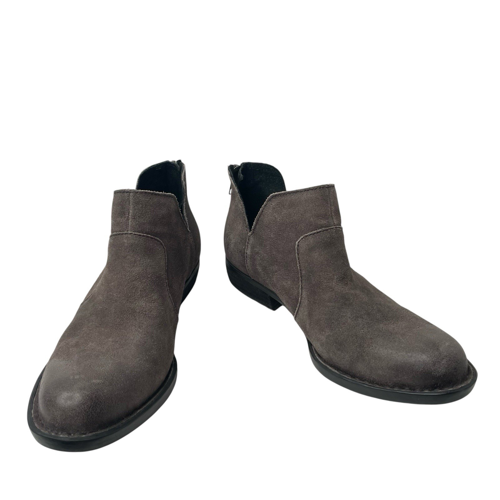 Born Women’s Distressed Taupe Kerri Full Grain Leather Size 6 M Bootie Round Toe