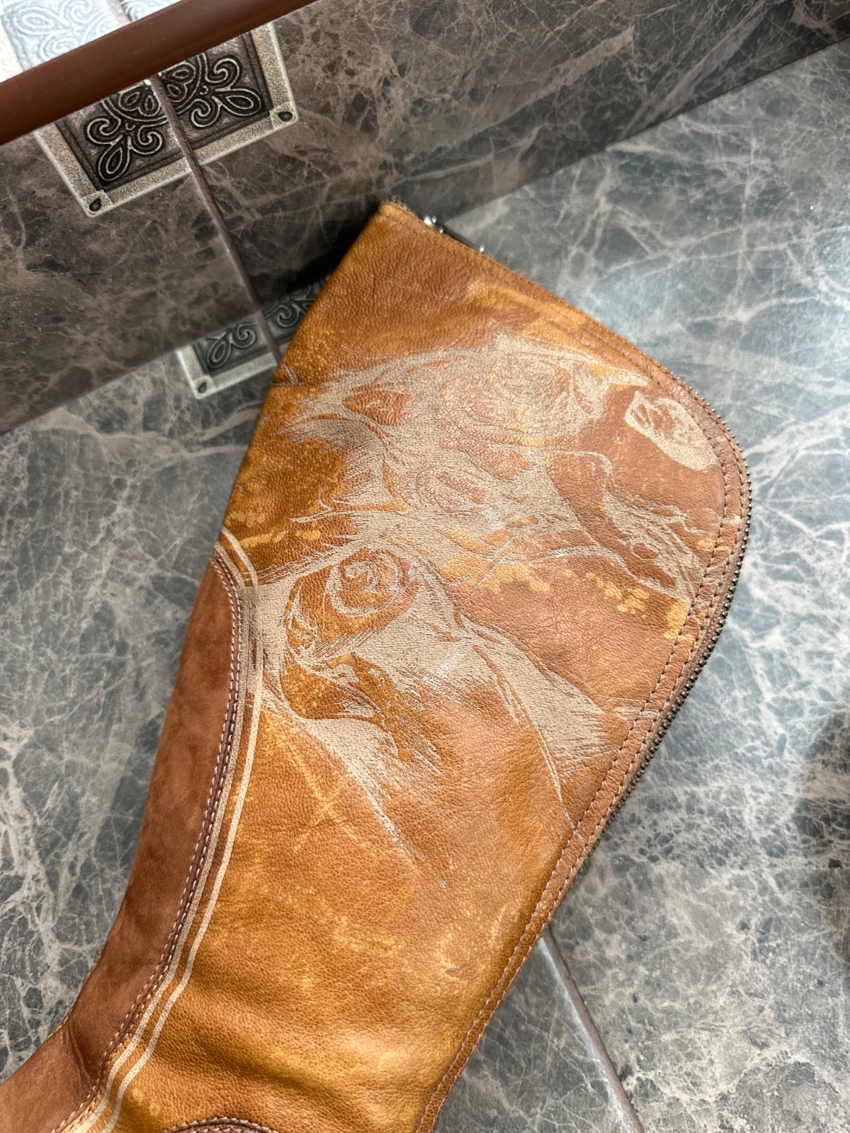 Vintage Puma x Alexander McQueen Leather Knee High Boots EU 37 US 6.5 Sample Rar