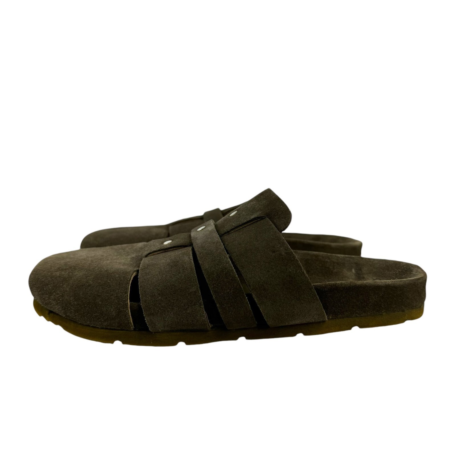 Free People Mule Clogs Sunday Season Khaki Green Slip On Women’s 36 USA 6