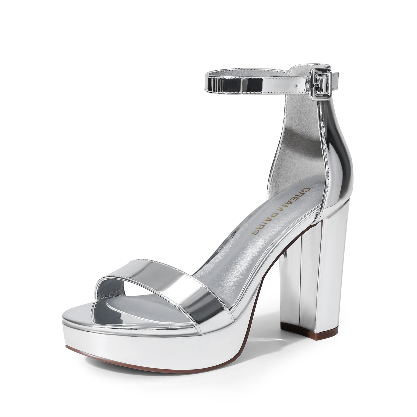 Women Heeled Sandals Platform Chunky Block Wedding Party Evening Dress Sandals~