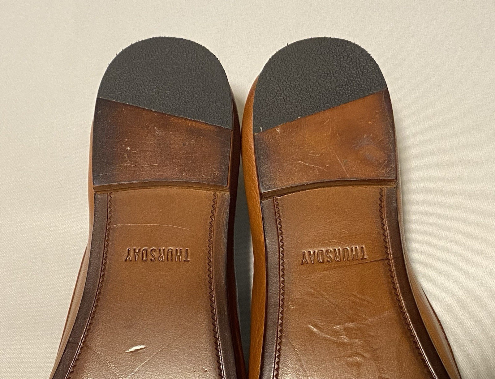 NWOB Thursday Feliz Brown Full Grain Leather Women’s Ballet Flats Size 6.5