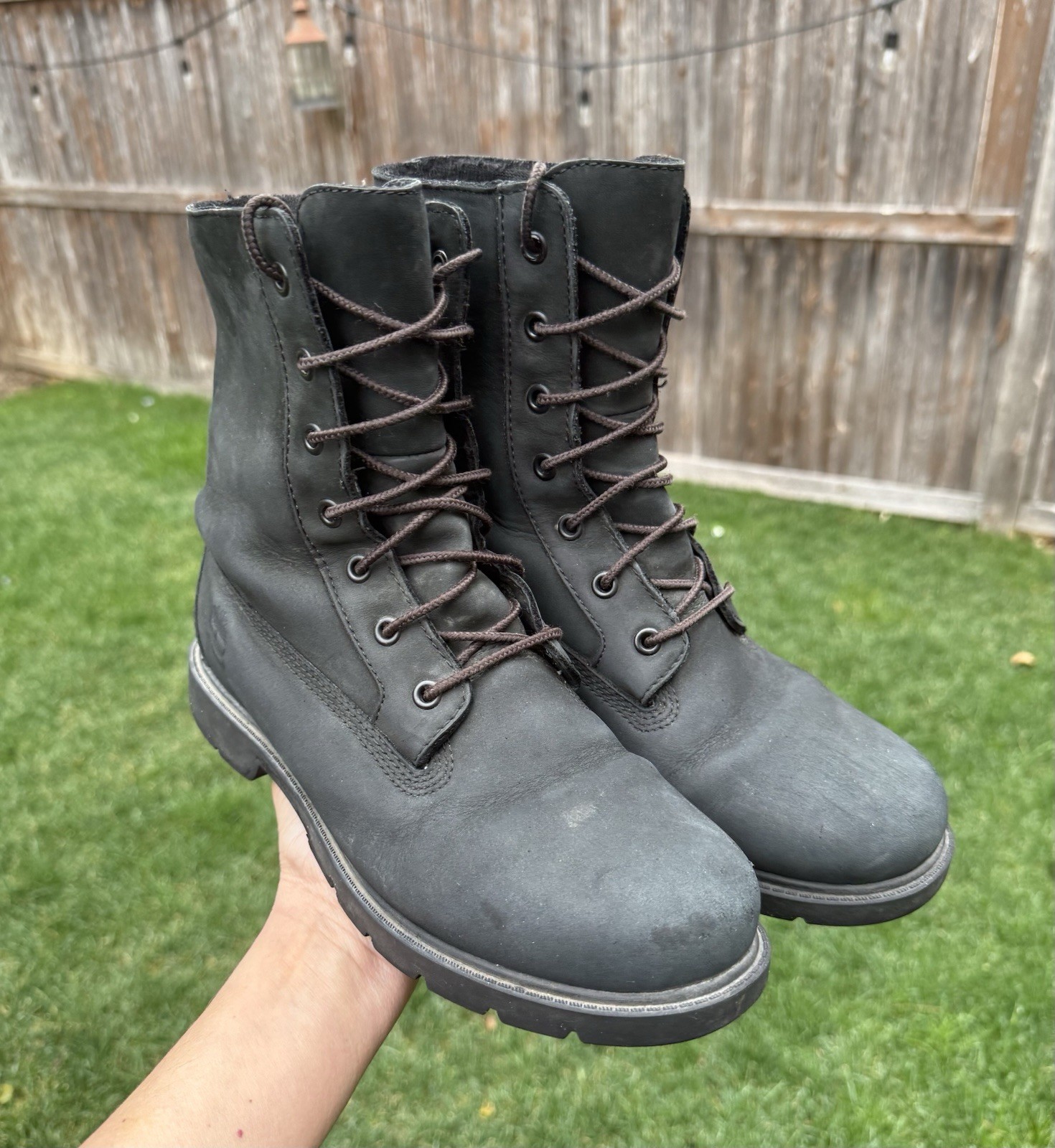 Timberland Women’s Linden Woods Fleece Fold Down Boots size 9 Good/Fair Read