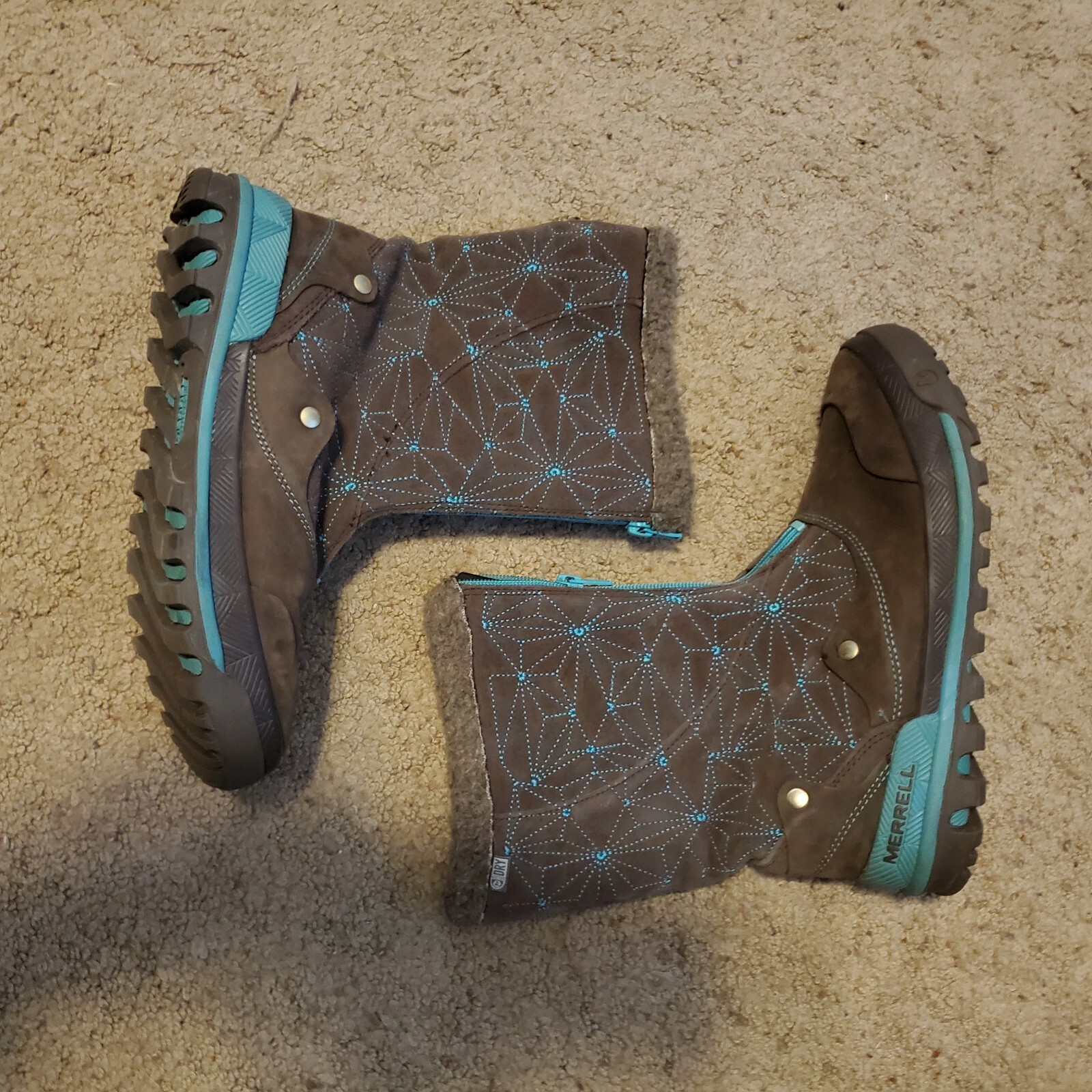 Merrell Boots Women’s 8 Regular Medium D Brown Winter Insulated Boots