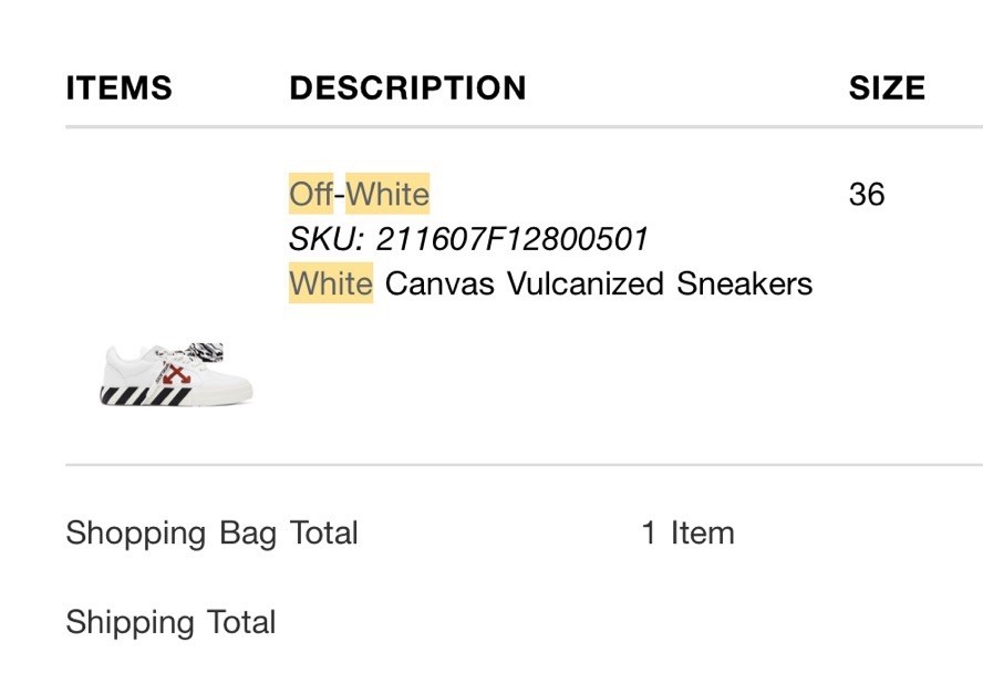 Off-White White Canvas Vulcanized Sneakers