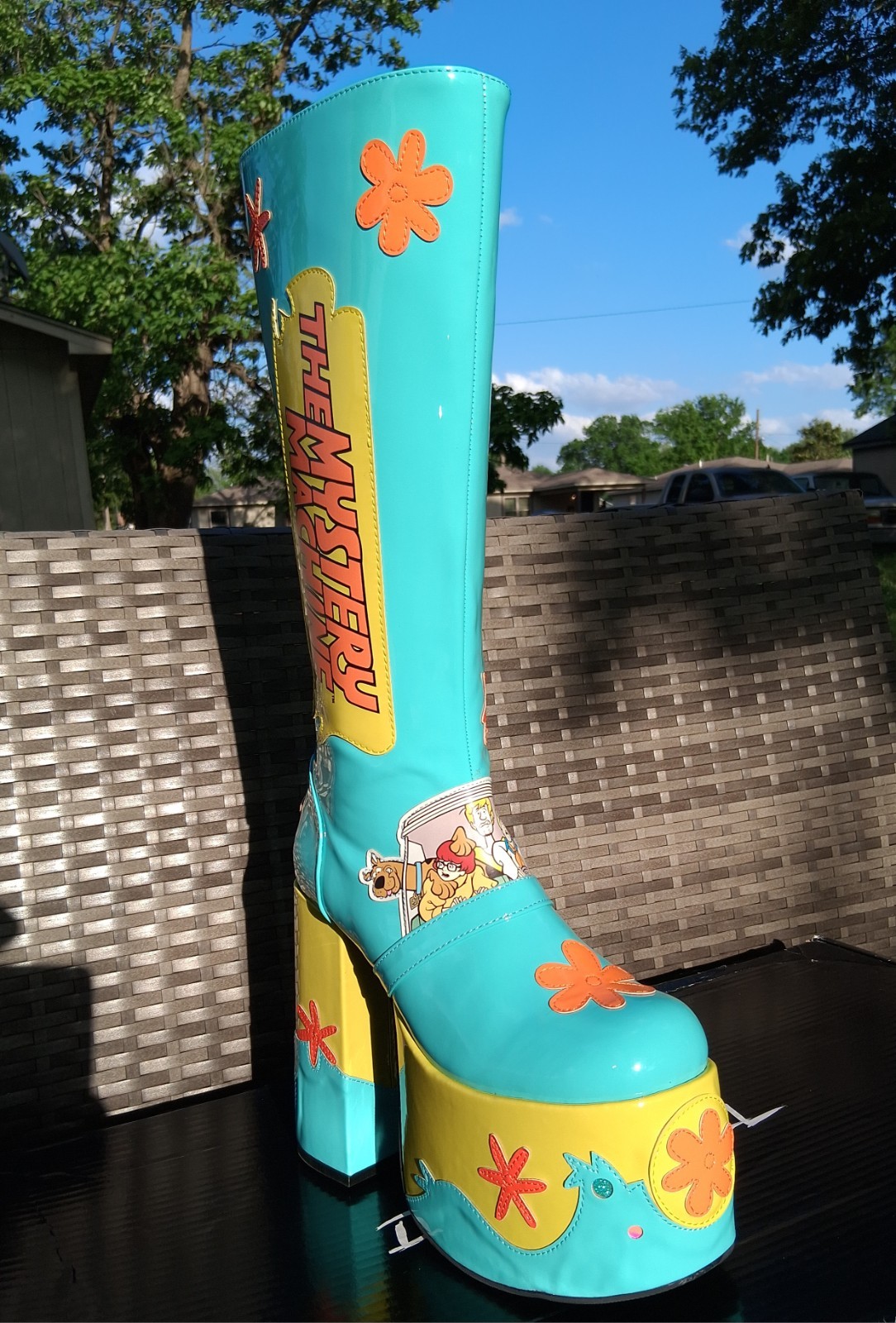 Dolls Kill® x SCOOBY-DOO™ «Mystery Machine» Platform GoGo Boots