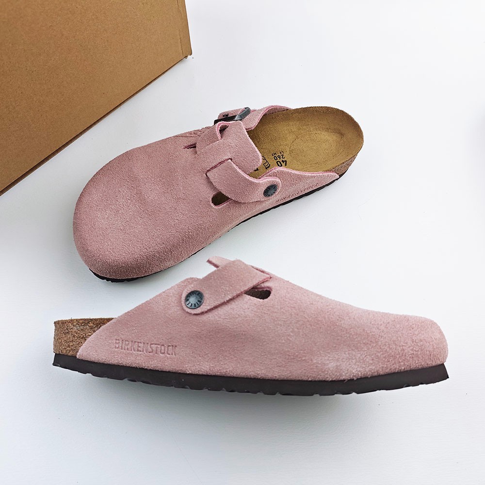 Birkenstock Boston x Stussy Pink Clog Wide Women’s Shoes EU37-45 With Box