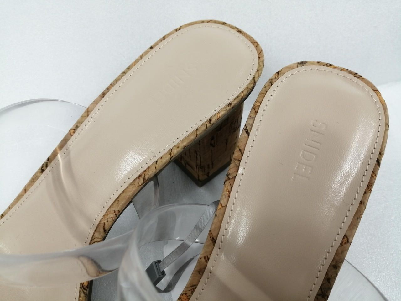 SNIDEL Clear Strap Cork Sandals L Varier Mules Used