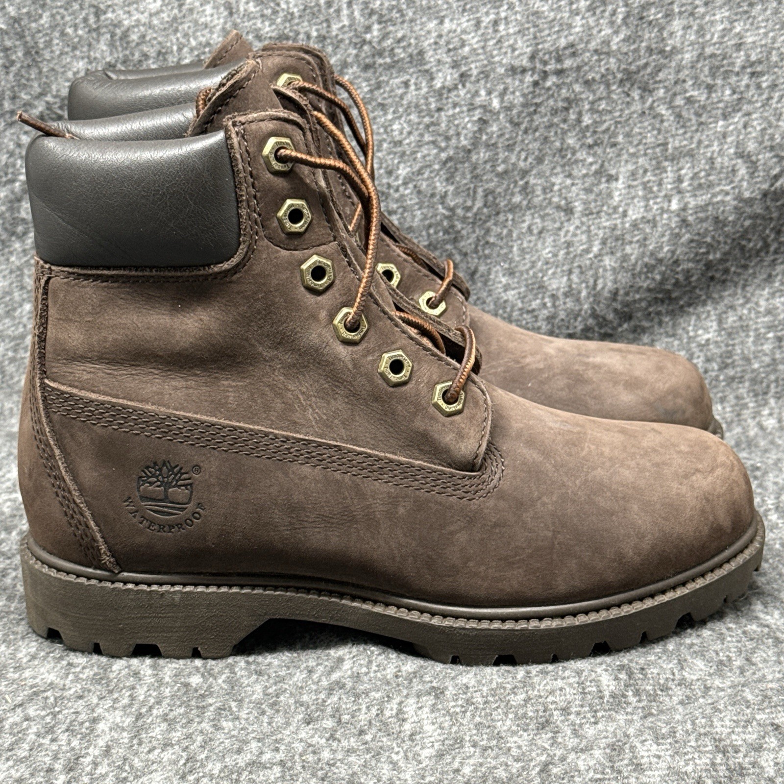 Timberland 6 Inch Premium Waterproof Boot Womens 8 Brown Nubuck New No Box