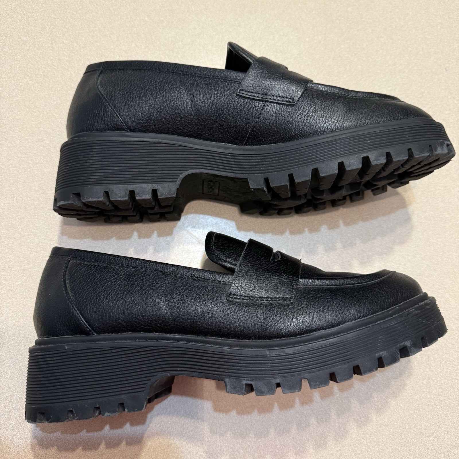 Unionbay Y2K Women’s 10 M Jay Platform Penny Loafers Chunky Black