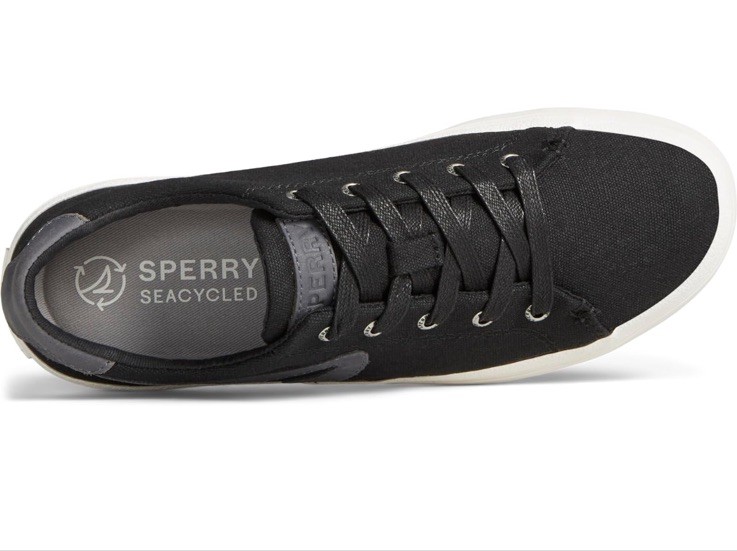 NEW IN BOX SPERRY LTT TEXTILE BLACK WOMANS SNEAKERS SIZE 5