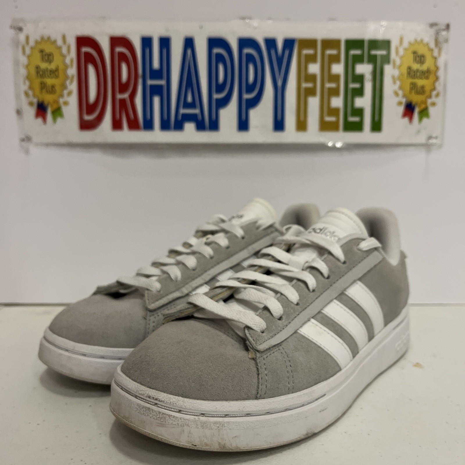 Adidas Grand Court Alpha Women’s Tennis Shoe Grey/White ID5288
