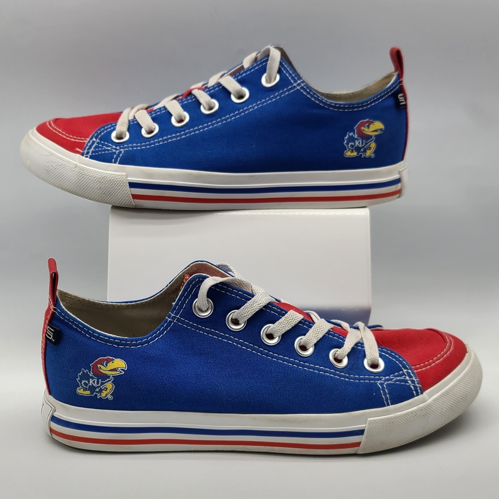 ⭐️ Skicks KU Kansas Jayhawks Low Top Canvas Sneakers Shoe – Women’s Size 7M