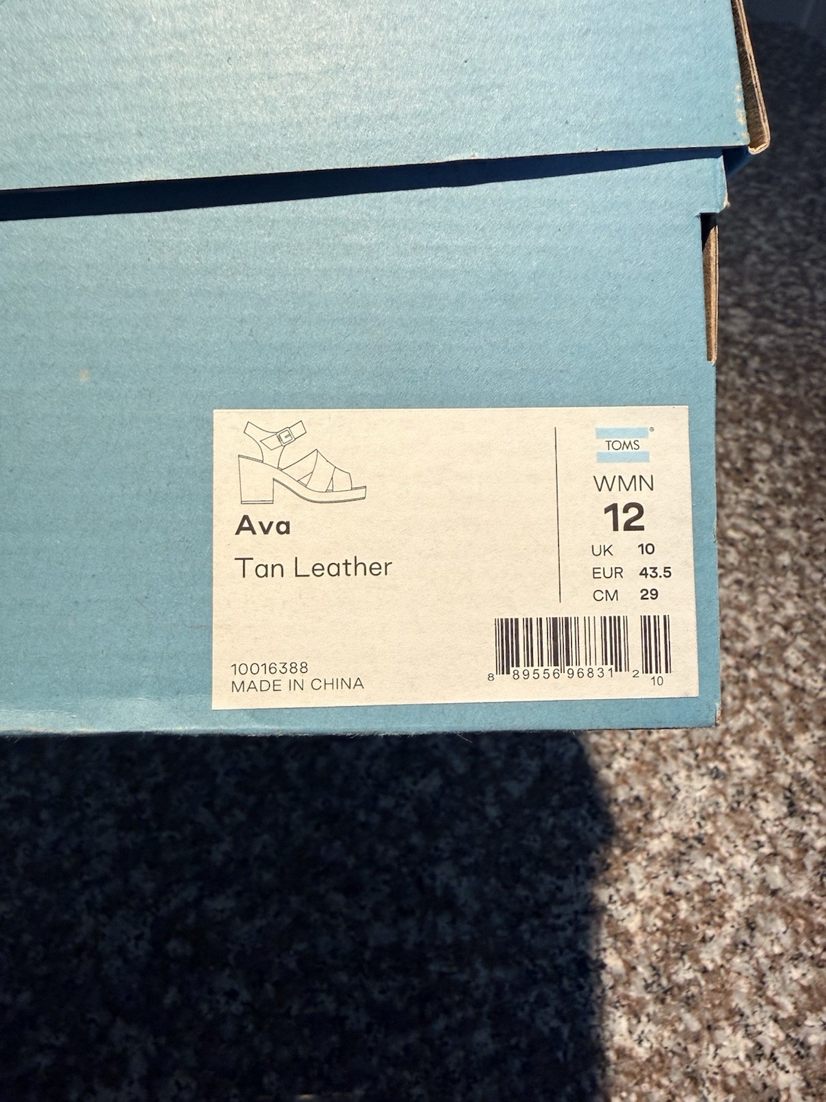toms cork sandals Size 12