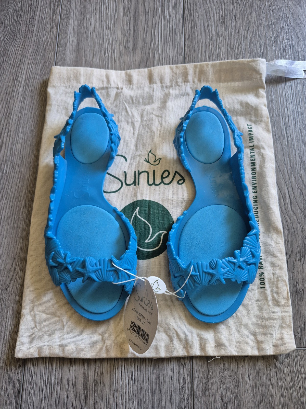Sunies elegant eco friendly hawaii Sea & Ocean sandals size 8.5