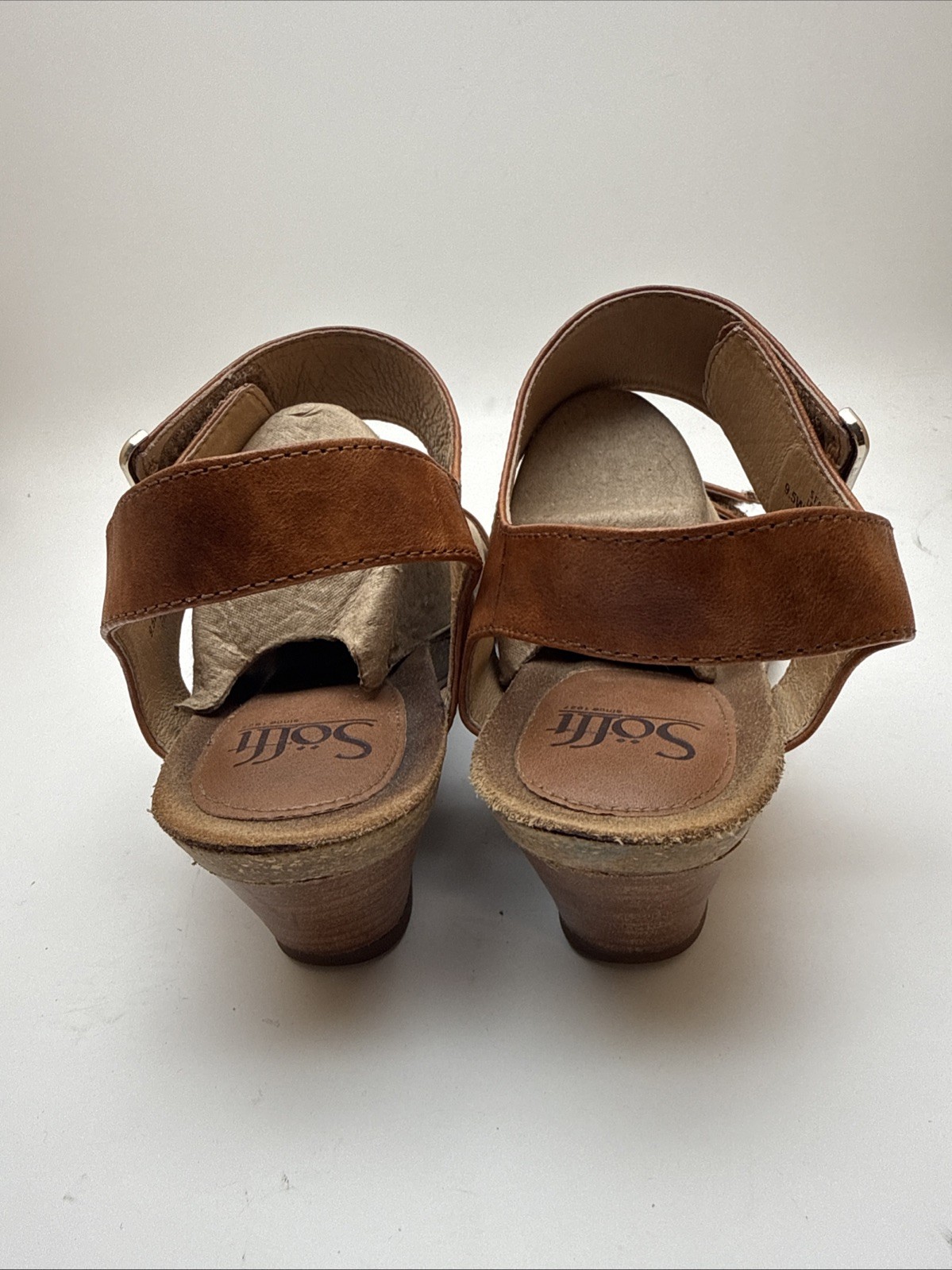 Sofft Comfort Wedge Sandals Verdi II 9.5W Brown