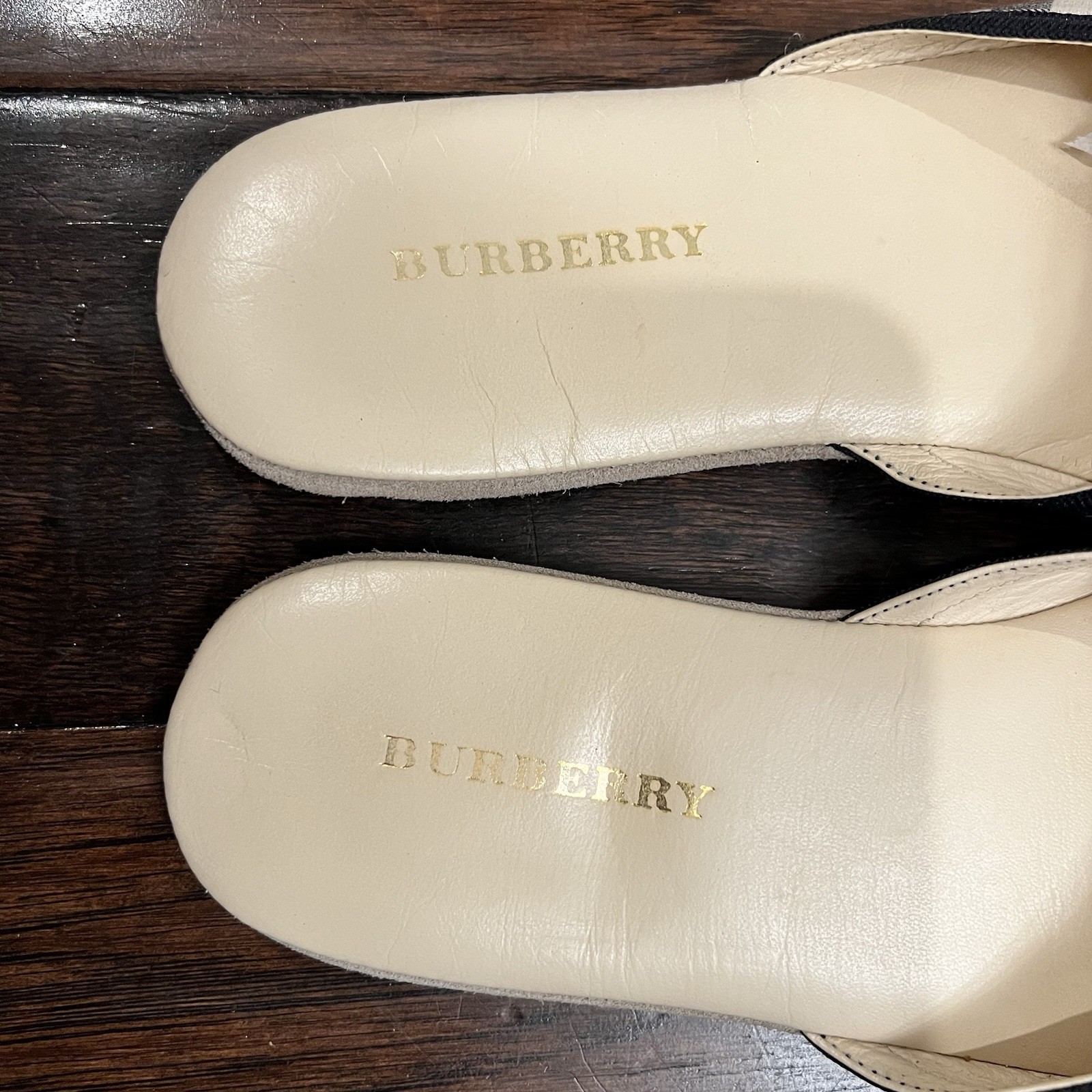 Authentic Burberry Nova Check Slipper