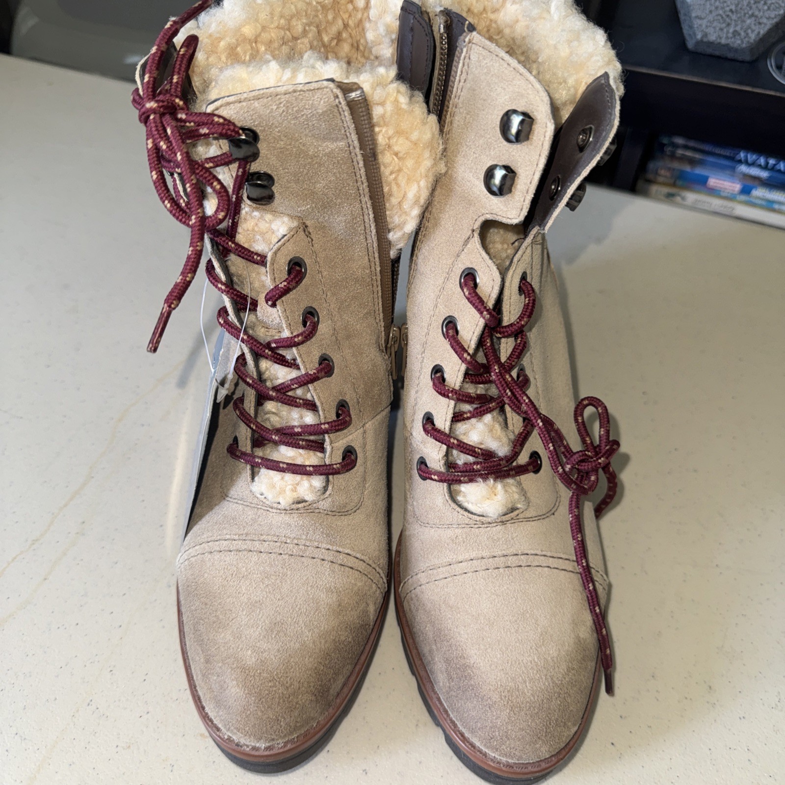 Naturalizer Womens Boot Beige Brown Size 9 New NWT