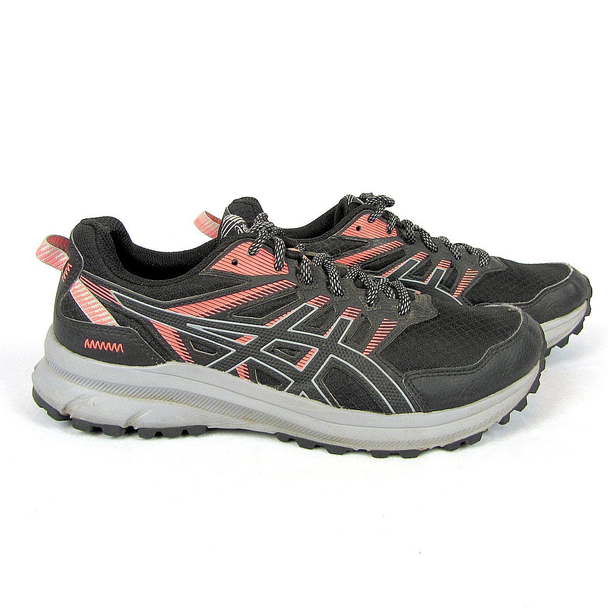 ASICS Womens Trail Scout 2 Black Coral 1012B039 Trail Hiking Shoes Size 10