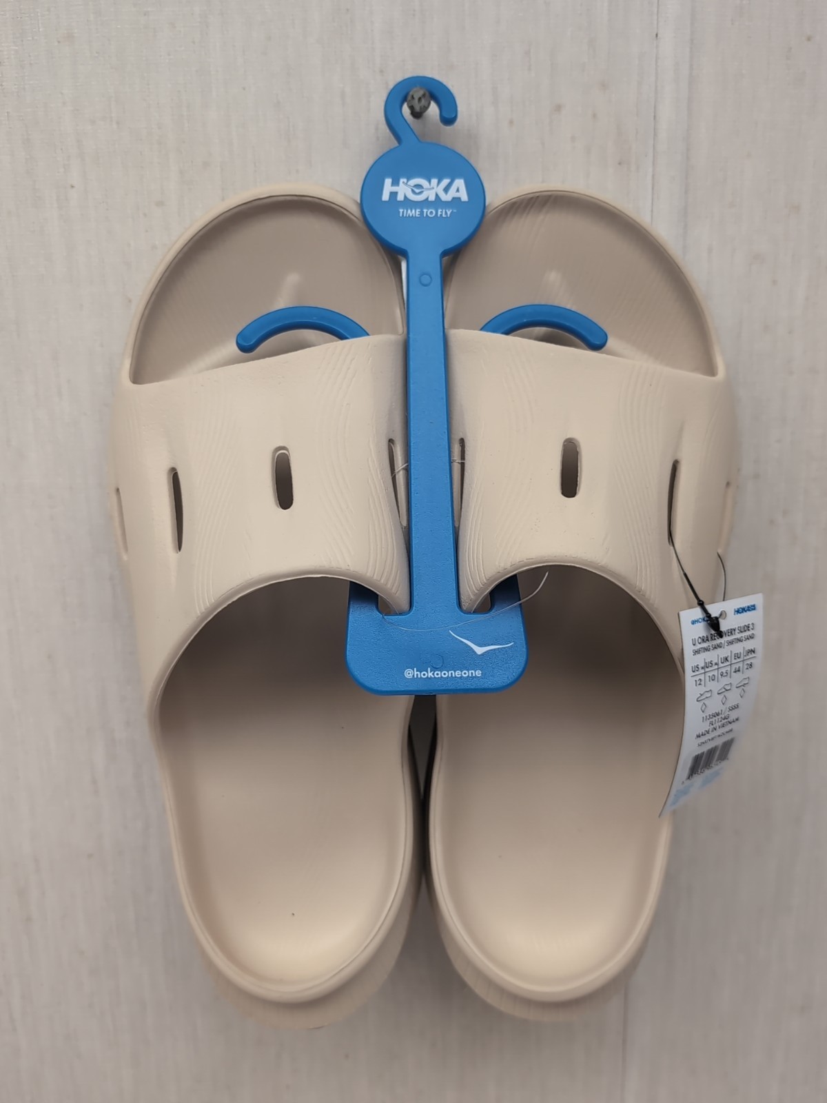 Hoka One One Ora Recovery Slide 3 Lightweight Sandal Sand Sz M10 W12 A60