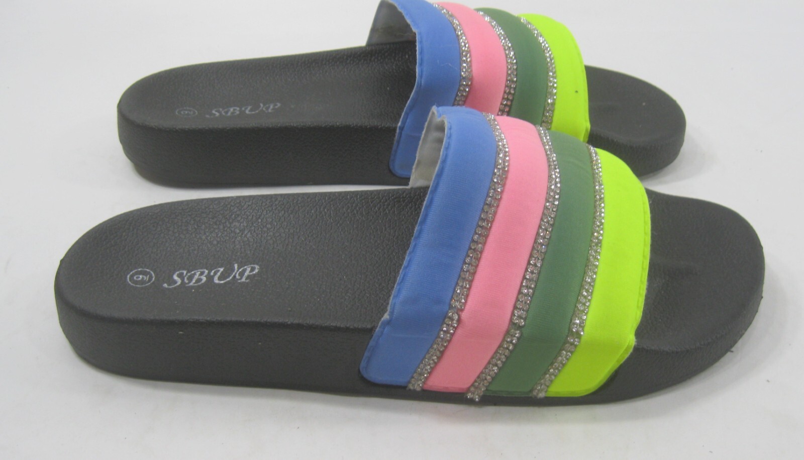 sbup rainbow color Beach Retro SLIP ON Jellies Jelly Sandal WOMEN Size 8