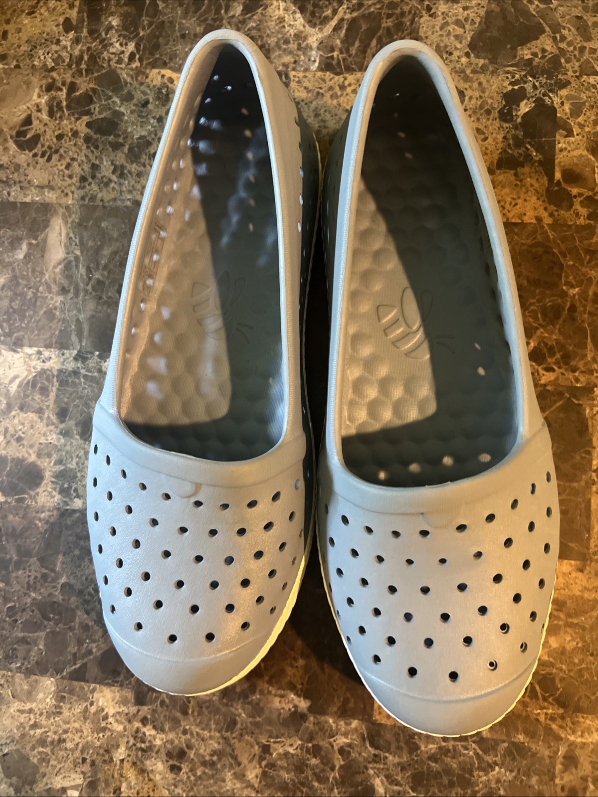 Joybees Espadrilles Flats Women’s Size 8 Coastal Preppy Beach Dusty Blue Bone