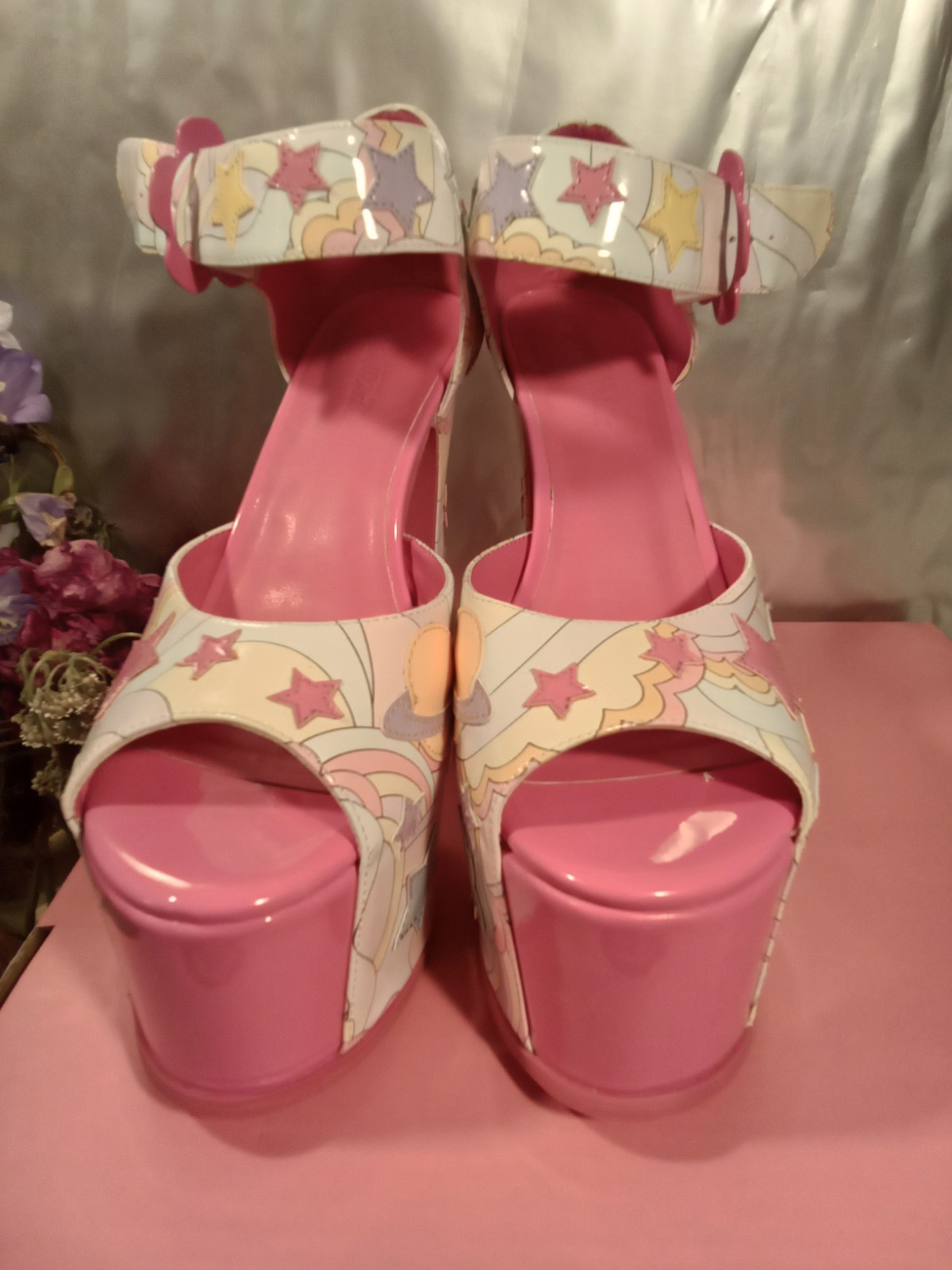 Sugar Thrillz GROOVY GALAXY Platform Heels – Size 9M ST21-138