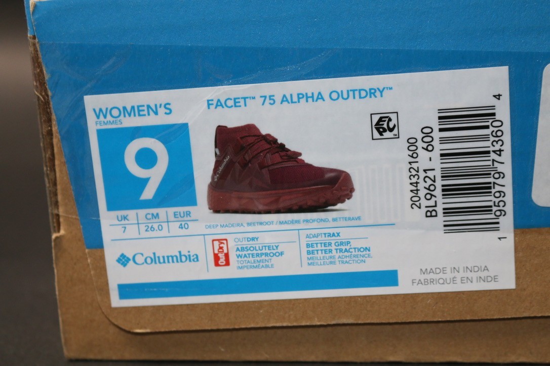 COLUMBIA Facet 75 Alpha Outdry Trail Running Shoe-Women’s US 9/UK 7/CM 26