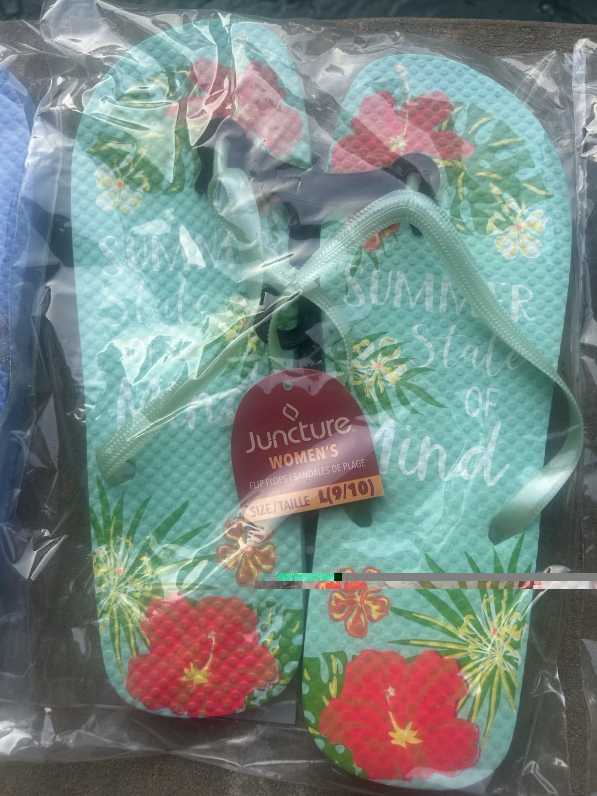 Lot of 5 Juncture Women’s Flip Flops Size 9/10 New Assorted Colors NWT